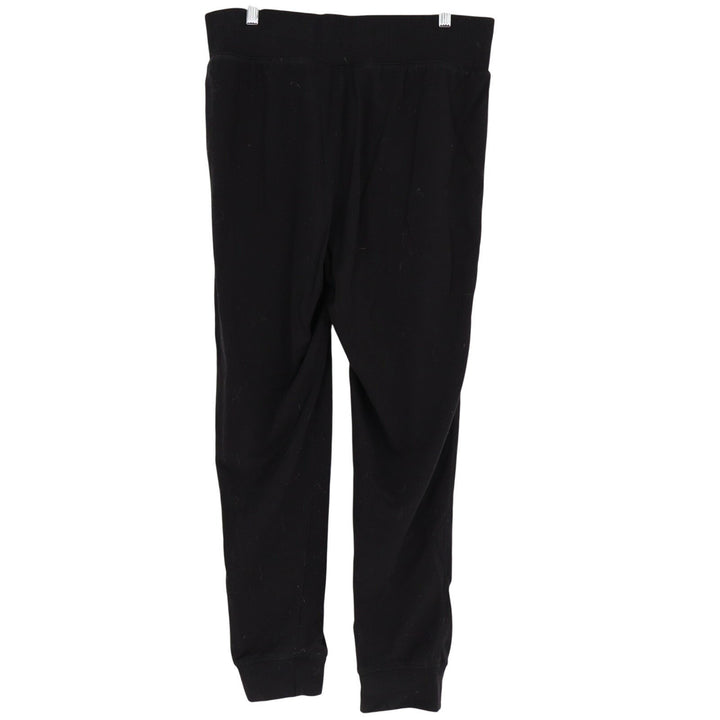 H&M Basics Jogger Pants Womens Large Black Cotton Drawstring Waist Skinny Legs