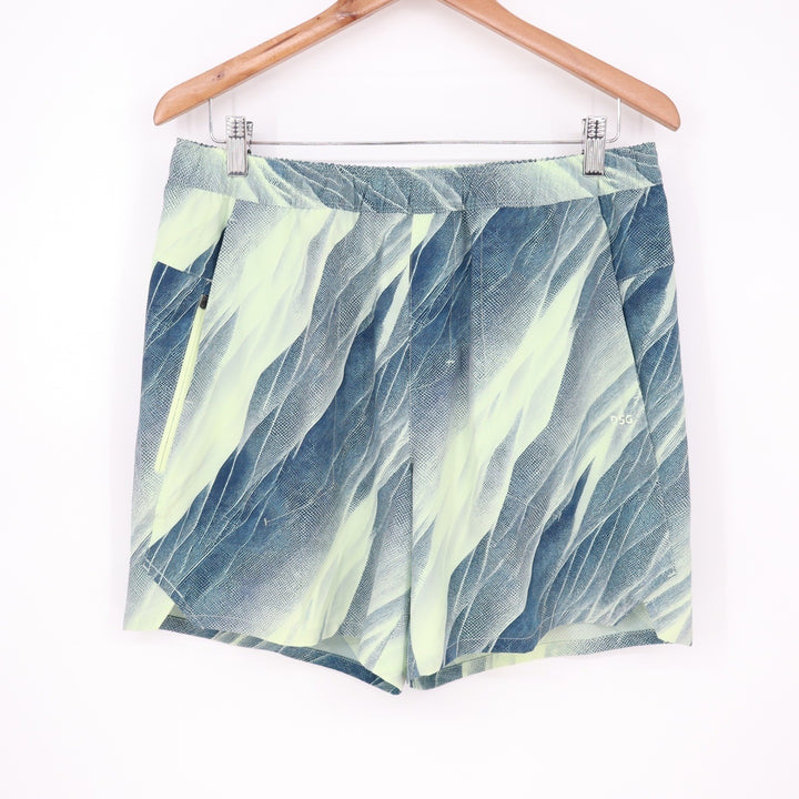 DSG Mens 6" Agility Short Navy Lime Abstract Print Size M NWT
