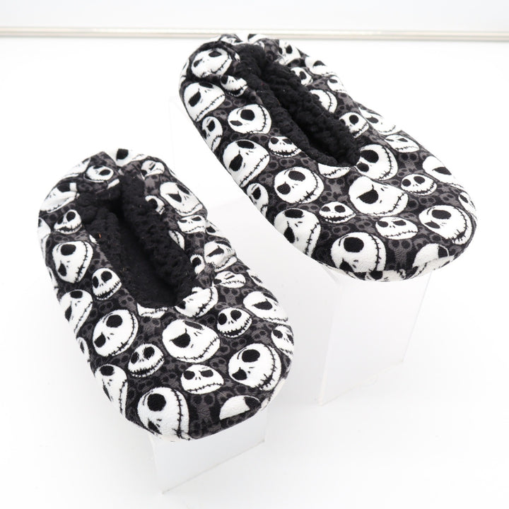 Disney Nightmare Before Christmas Jack Skellington Slipper Socks Black Grey