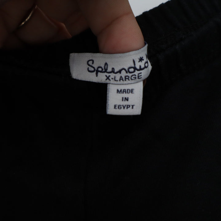 Splendid Womens XL Black Supima Cotton Modal Stretch Slim Leggings