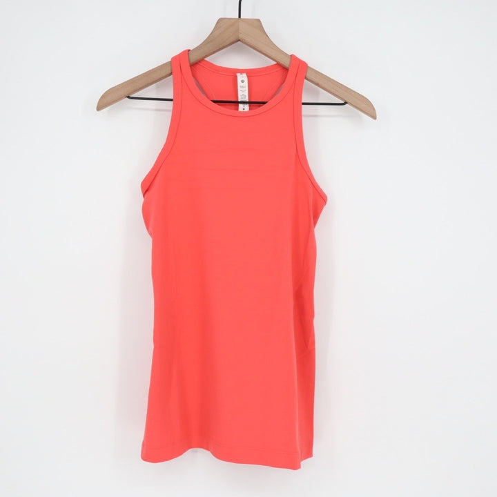 Lululemon Athletica Tank Top Coral Racerback Athletic Workout Size 6