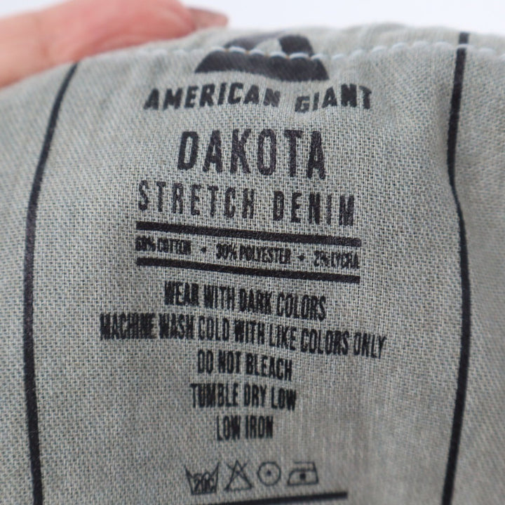 American Giant Dakota Skinny Jeans Womens 30x32 Blue Cotton Stretch Street Wear