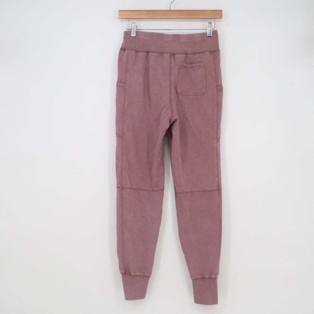 Bixby Nomad Womens Cargo Jogger Pants Dusty Rose Mauve Cotton Blend Size L 12-14