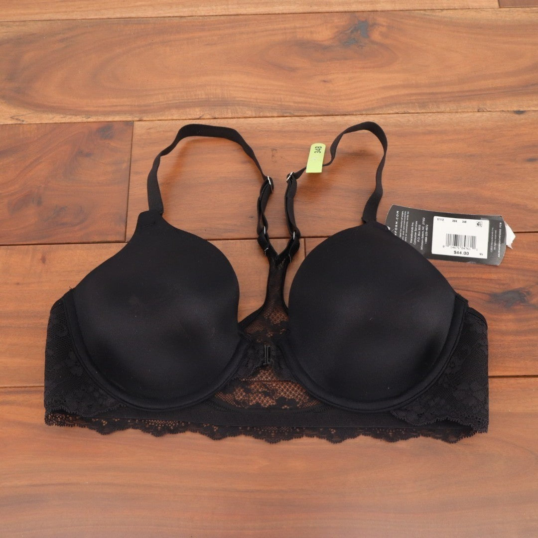 Maidenform One Fab Fit Everyday Bra Womens 34B Black Full Coverage Racerback