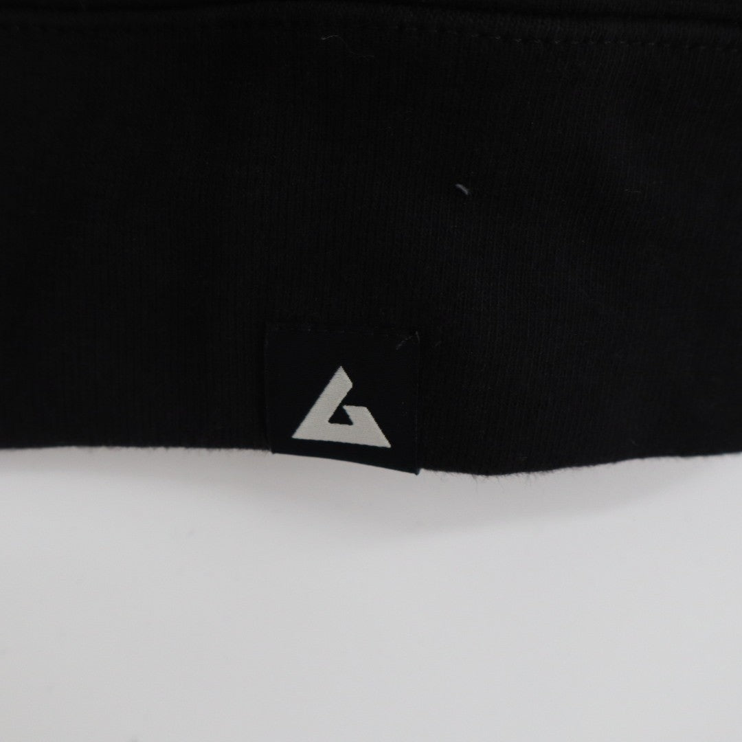 American Giant Hoodie Womens Small Black Full Zip Cotton Logo Raglan Sleeve