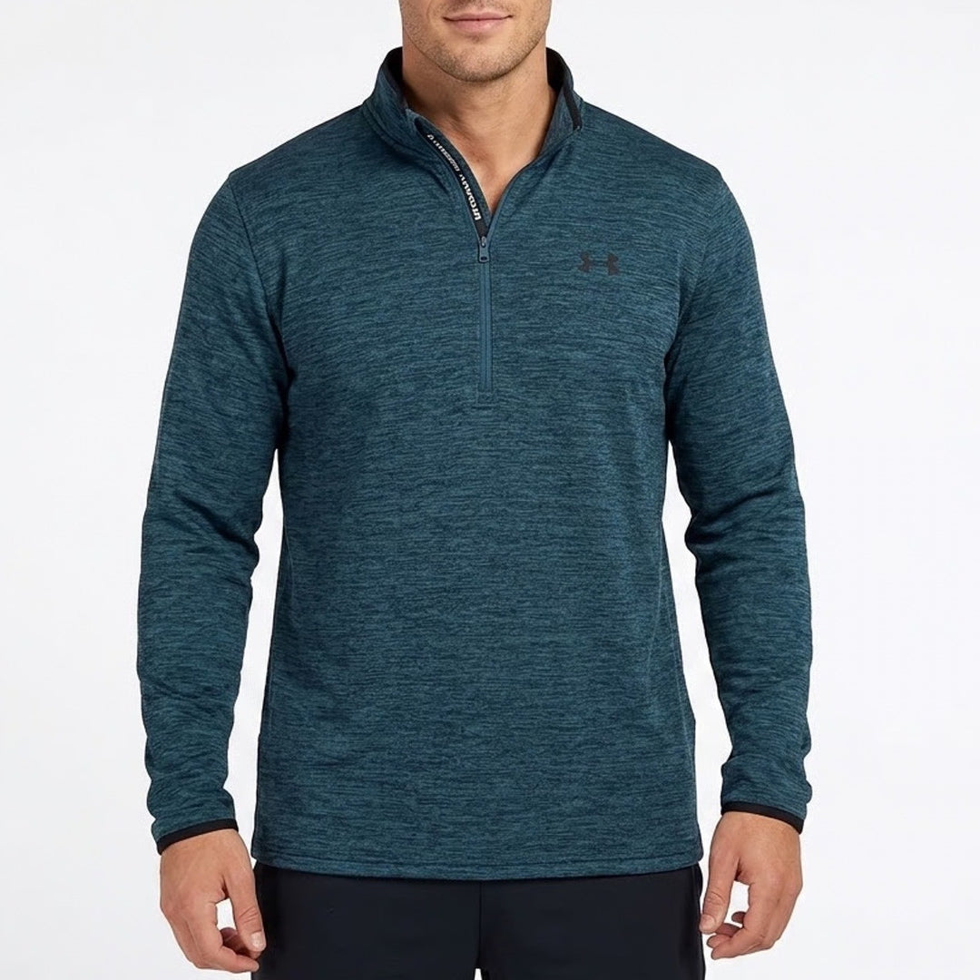 Under Armour Mechanic Sweatshirt Mens 2XL Blue Fleece Lined Half Zip Pullover
