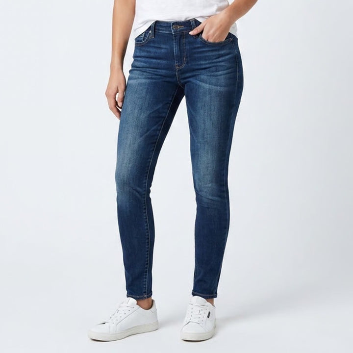 Mavi Jeans Womens W32 Blue Denim Cotton Stretch 5-Pockets Mid Rise Skinny Leg