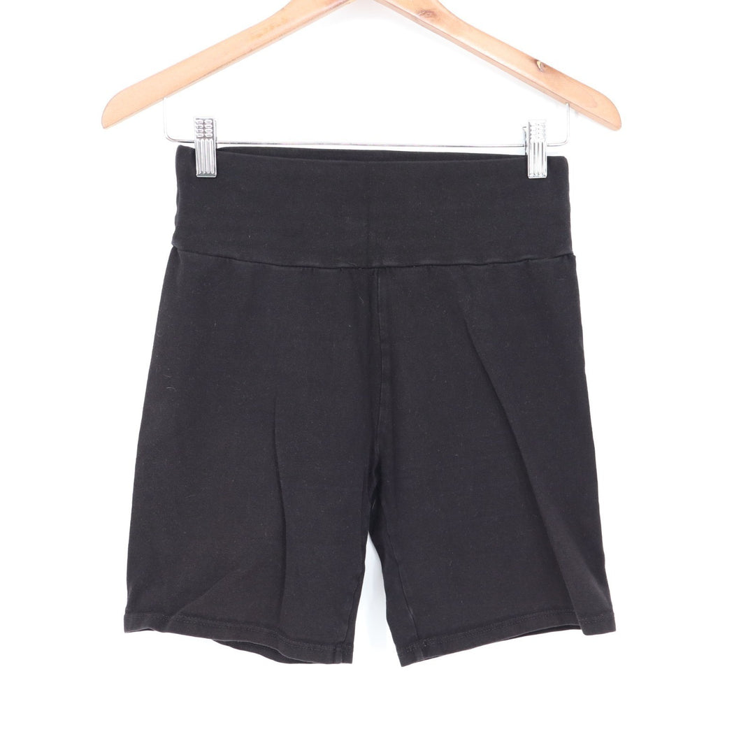 Full Tilt Athletic Shorts womens Medium Black Stretch Cotton High Waisted Yoga