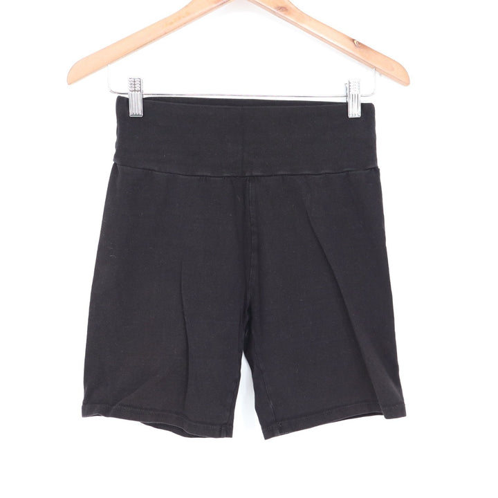 Full Tilt Athletic Shorts womens Medium Black Stretch Cotton High Waisted Yoga
