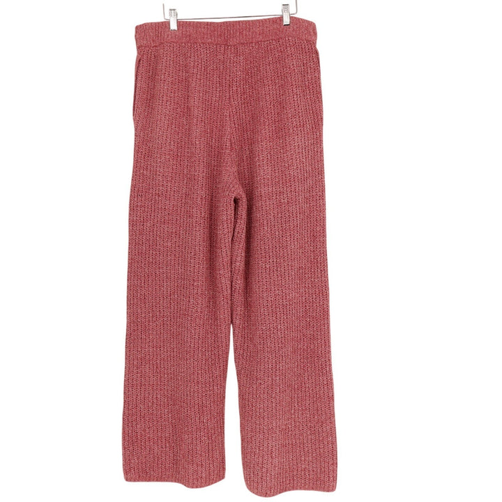 State of Day Intimates Pajama Pants Womens XL Red Chunky Knit Drawstring Waist