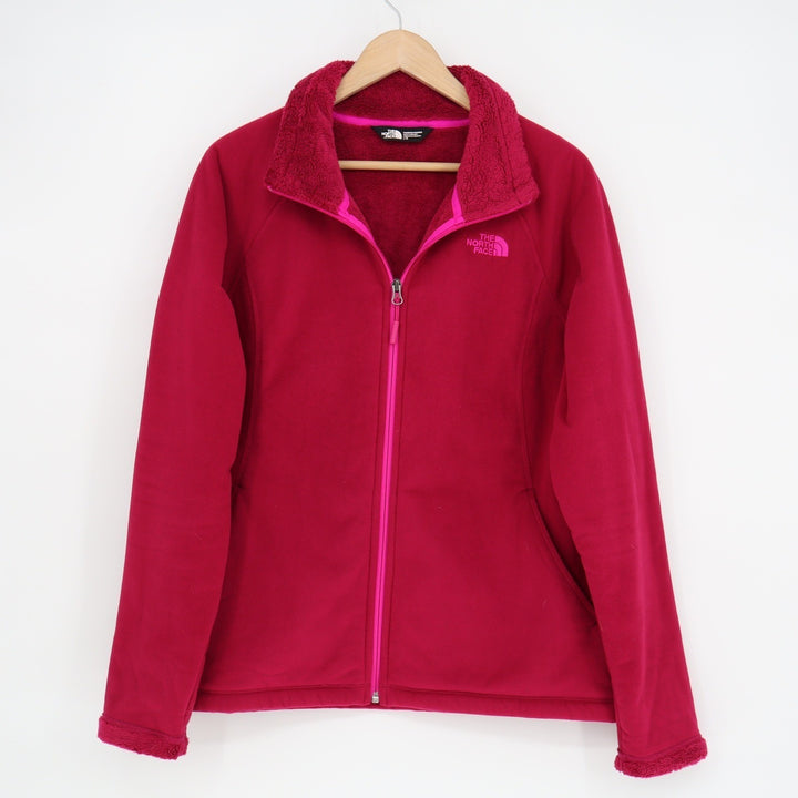 The North Face Womens Full Zip Fleece Jacket Magenta Pink Size L