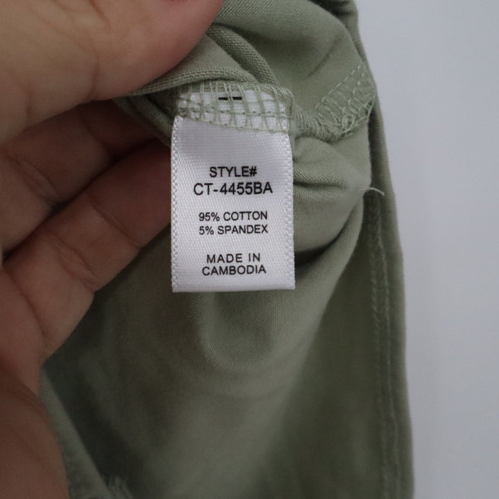 Zenana Womens Sage Green Ribbed Racerback Bodysuit Size L