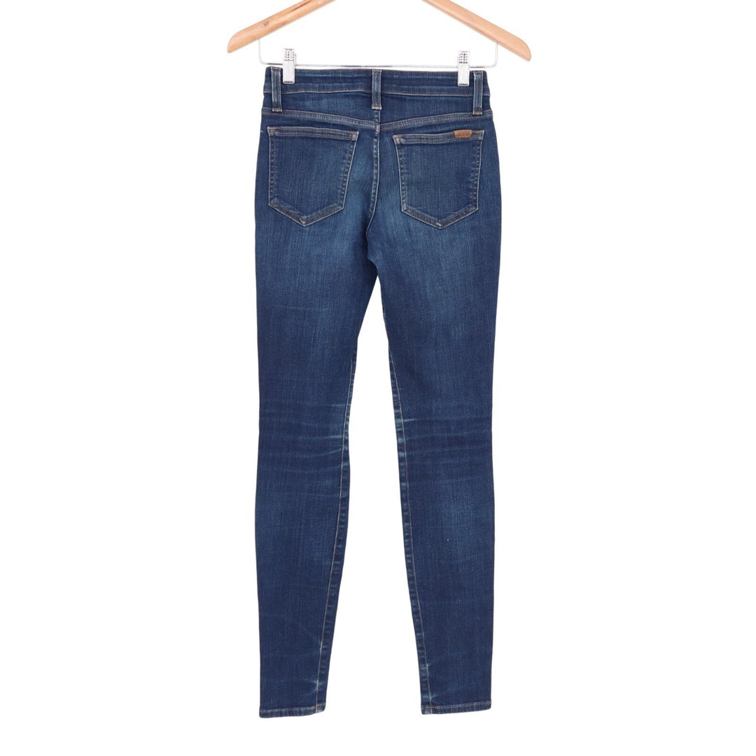 Joe's Flawless The Icon Mid Rise Skinny Ankle Jeans Womens 25 Blue Denim Stretch