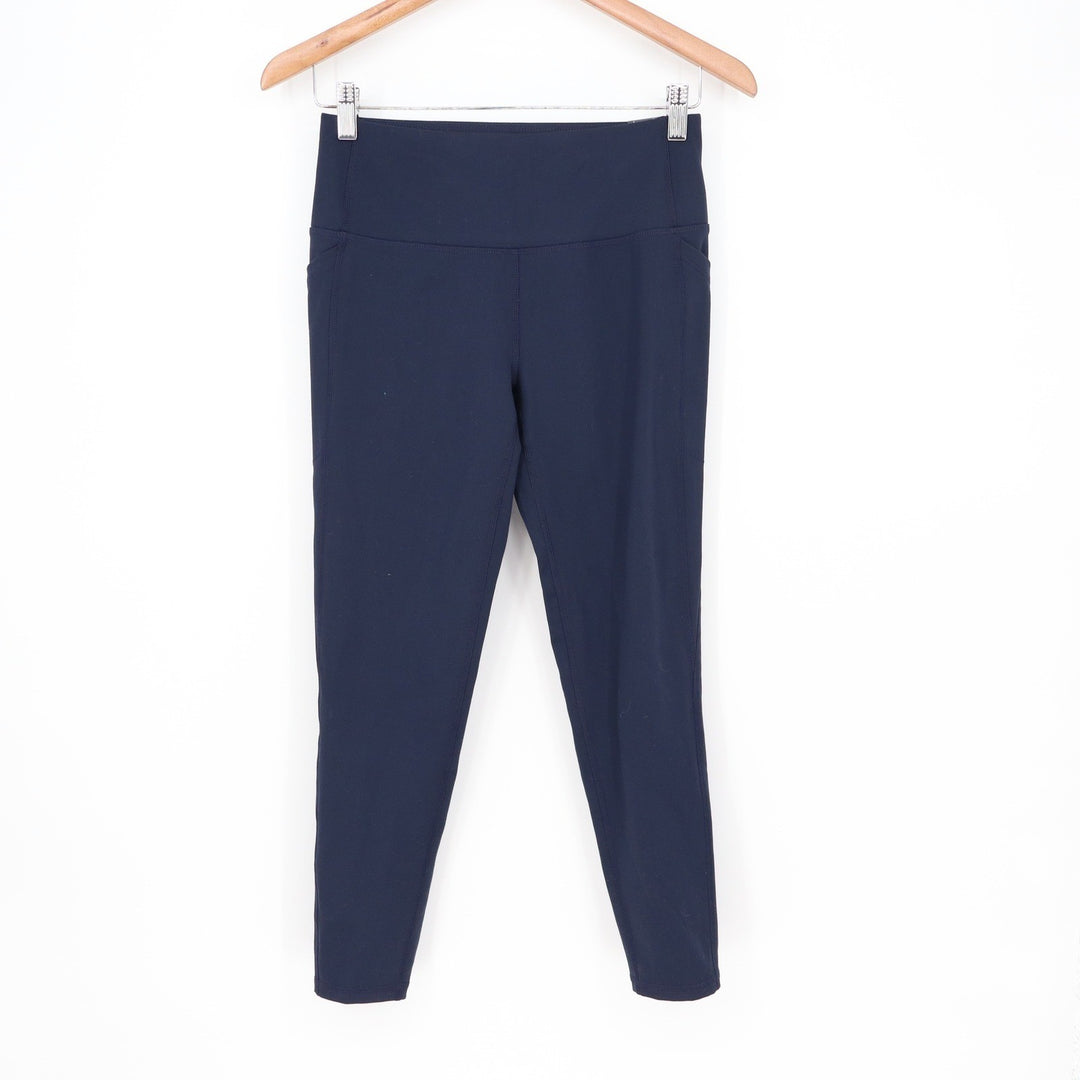DSG Momentum 7/8 Legging Womens Small Jet Navy Blue High Rise Pockets