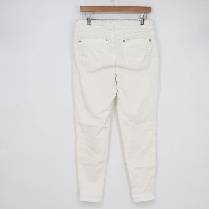 Democracy Ab technology Off-White Skinny Pants Womens 10 Stretch Mid-Rise