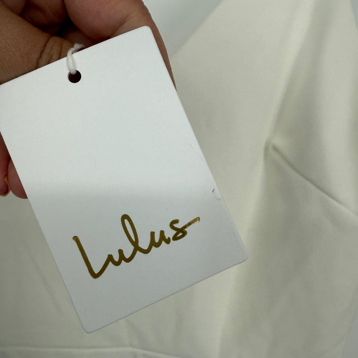 LulusInfinite Glory White Maxi Dress Size L