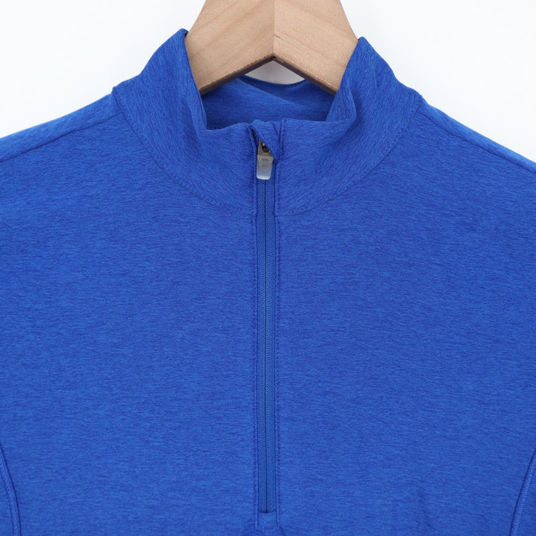 DSG Girls Royal Blue Heather Movement 1/4 Zip Pullover Long Sleeve Size M 10-12