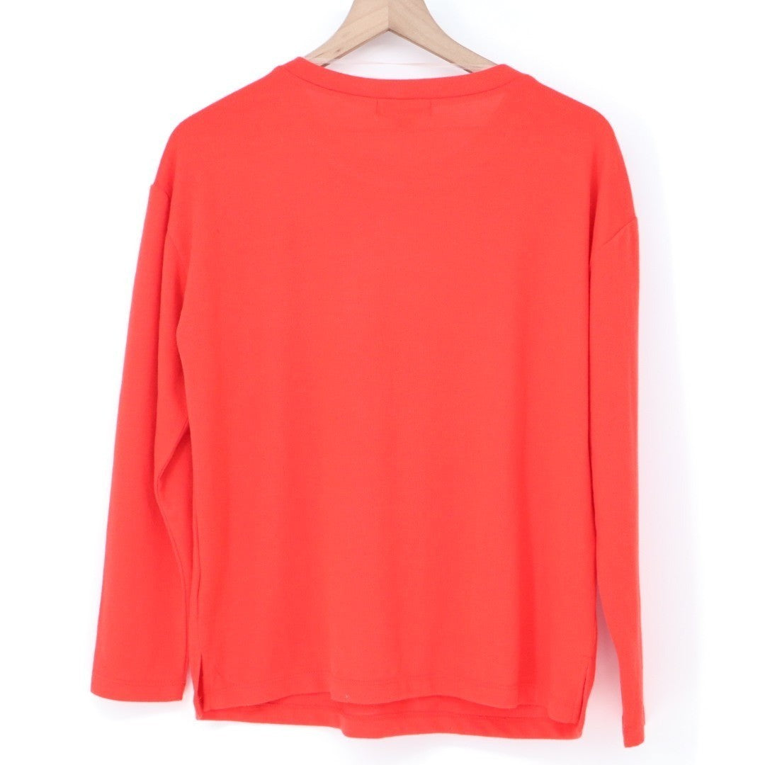 Sanctuary Sweatshirt Womens Small Strawberry Stretch Crew Neck Pocket Outdoor