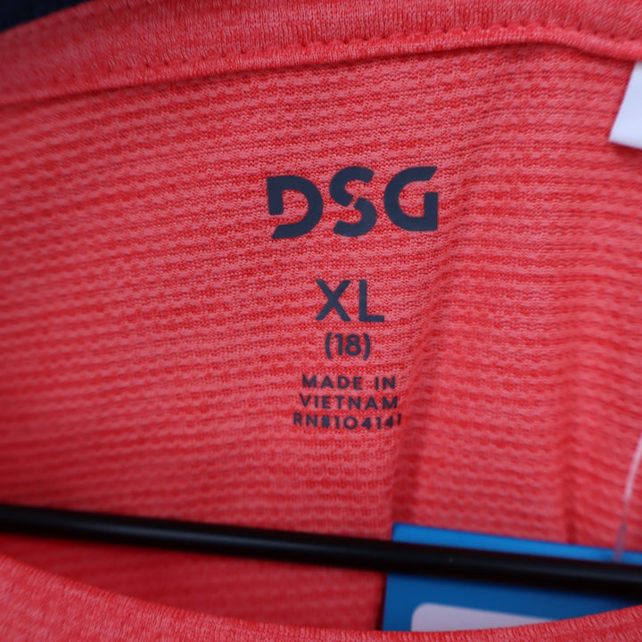 DSG Boys XL 18 Pieced Graphic Movement Tee Cabana Coral Basketball 1989 Shirt