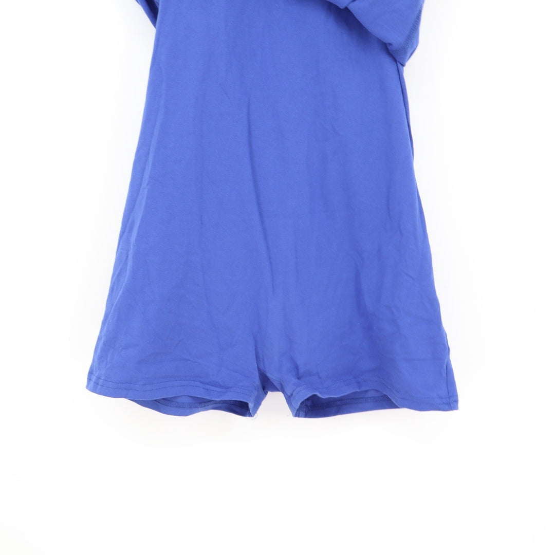 Unbranded Royal Blue Racerback Athletic Romper with Pockets Size M Sleeveless