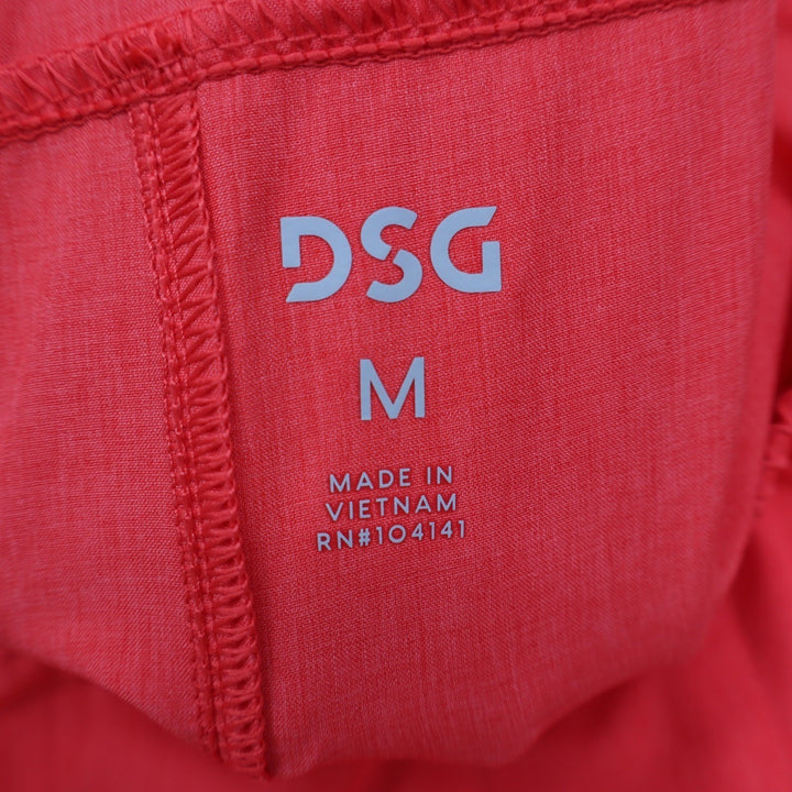 DSG Mens Agility Short 8 Inch Cabana Coral Heather Orange Athletic Medium NEW