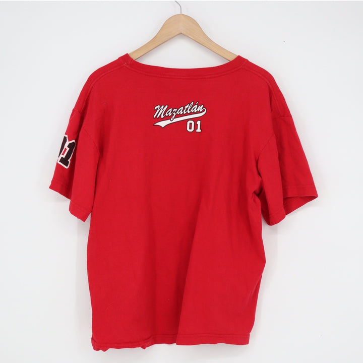 Vintage C&H T-Shirts Mazatlan 01 Red Graphic Tee Mens Large 90s Mexico Souvenir