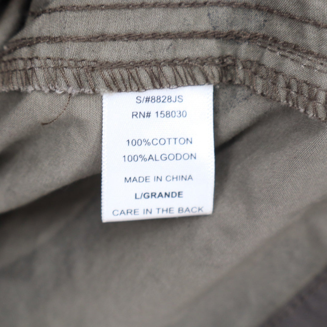 Love Tree Camo Utility Jacket Womens Large Green Military Field Coat