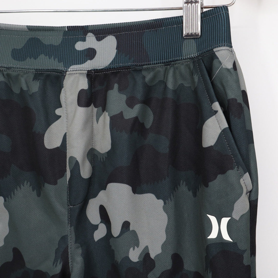 Hurley Boys Grey Camo Dri-FIT Athletic Shorts Large NWT