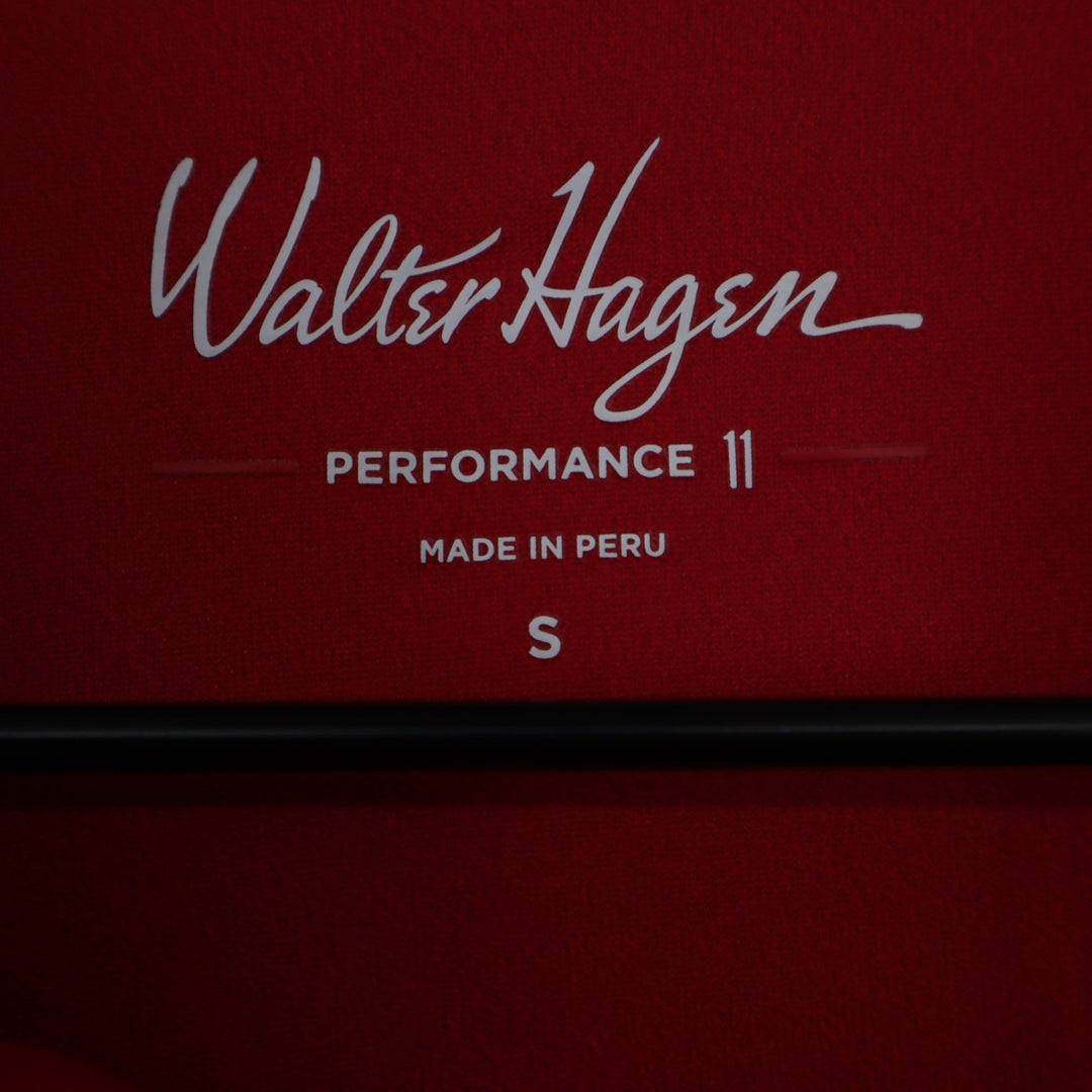 Walter Hagen Mens Performance 11 P11 Sailing Geo Navy Flag Golf Polo Shirt S NEW