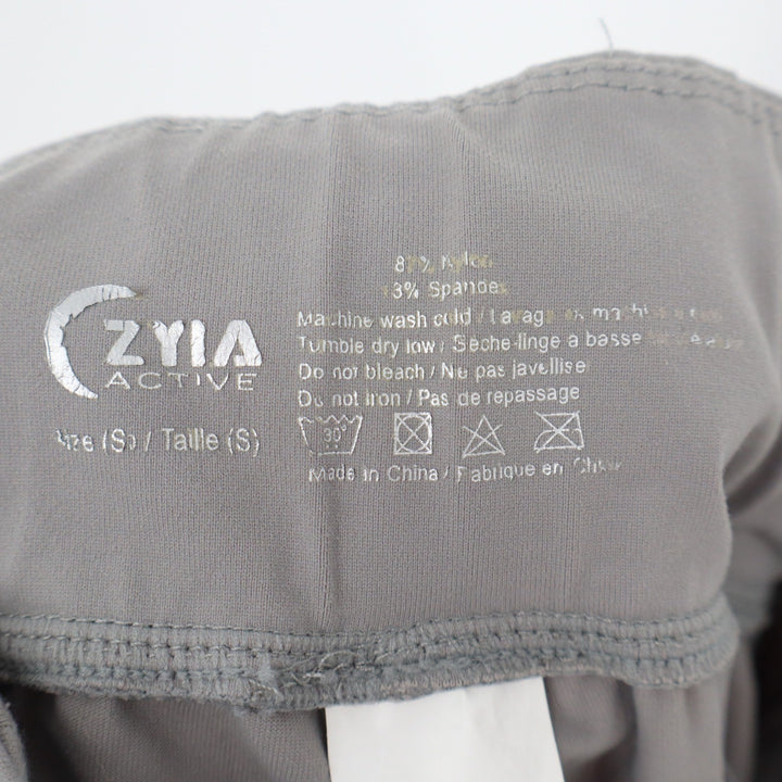 Zyia Joggers Womens S Activewear Gray Pocket Stretch Cuffed Excellent