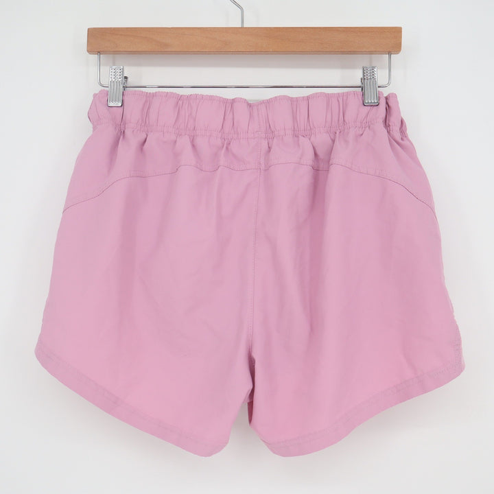 Athletic Works Shorts Women L Pink Running Mesh Trim Recycled Excellent