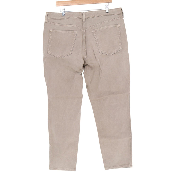 Old Navy High Waisted OG Straight Ankle Jeans Womens 16 Tan Secret Slim Pockets