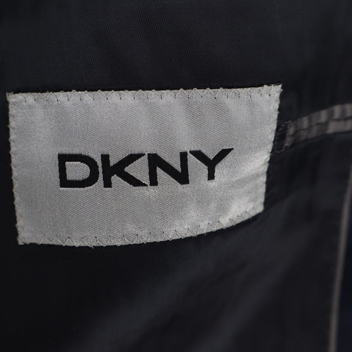 DKNY Boyds Blazer Jacket Mens 38R Blue Notch Lapel Single Breasted Double Vents