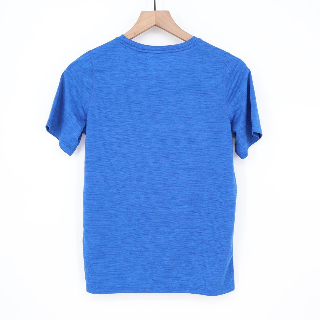 DSG Boys Movement Tee Team Royal Blue Heather Performance Shirt Size L 14-16