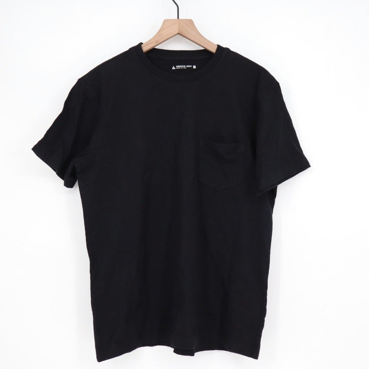 American Giant Mens Black Pocket T Shirt Made in USA Size Medium