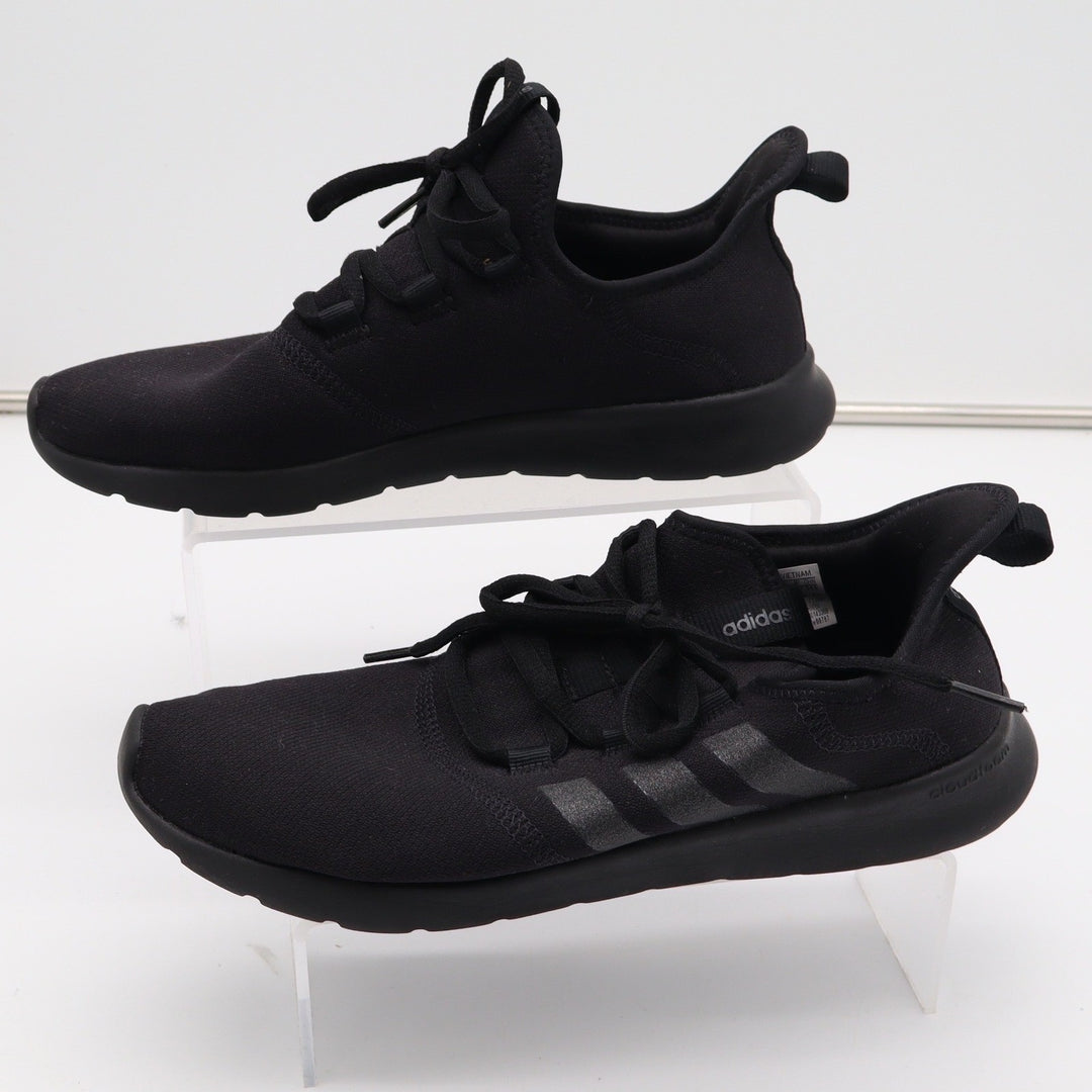 Adidas Cloudfoam Pure 2.0 Womens Running Shoes Size 10 Black Primegreen