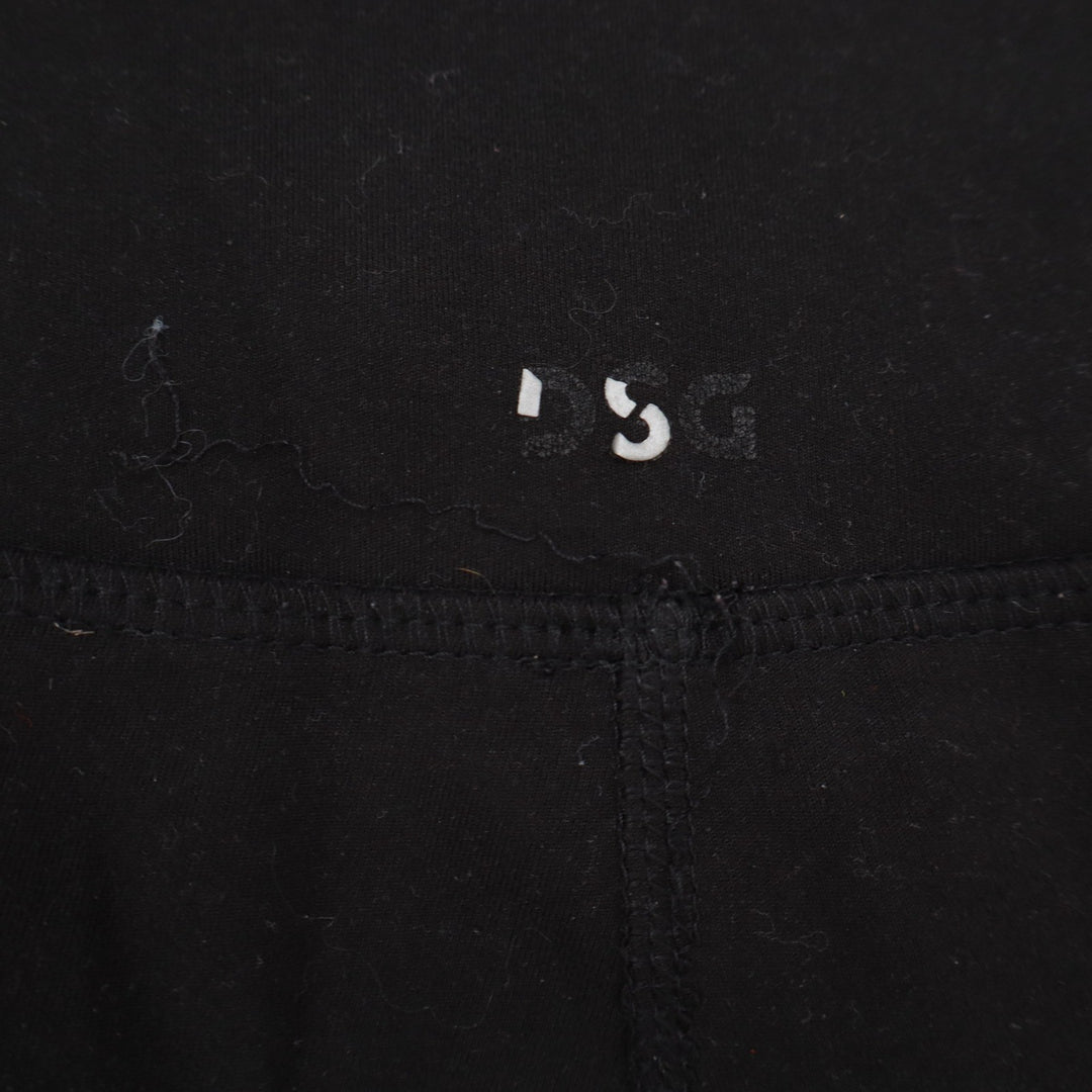 DSG Leggings Womens M Crossover Waist Black High Rise Stretch Good