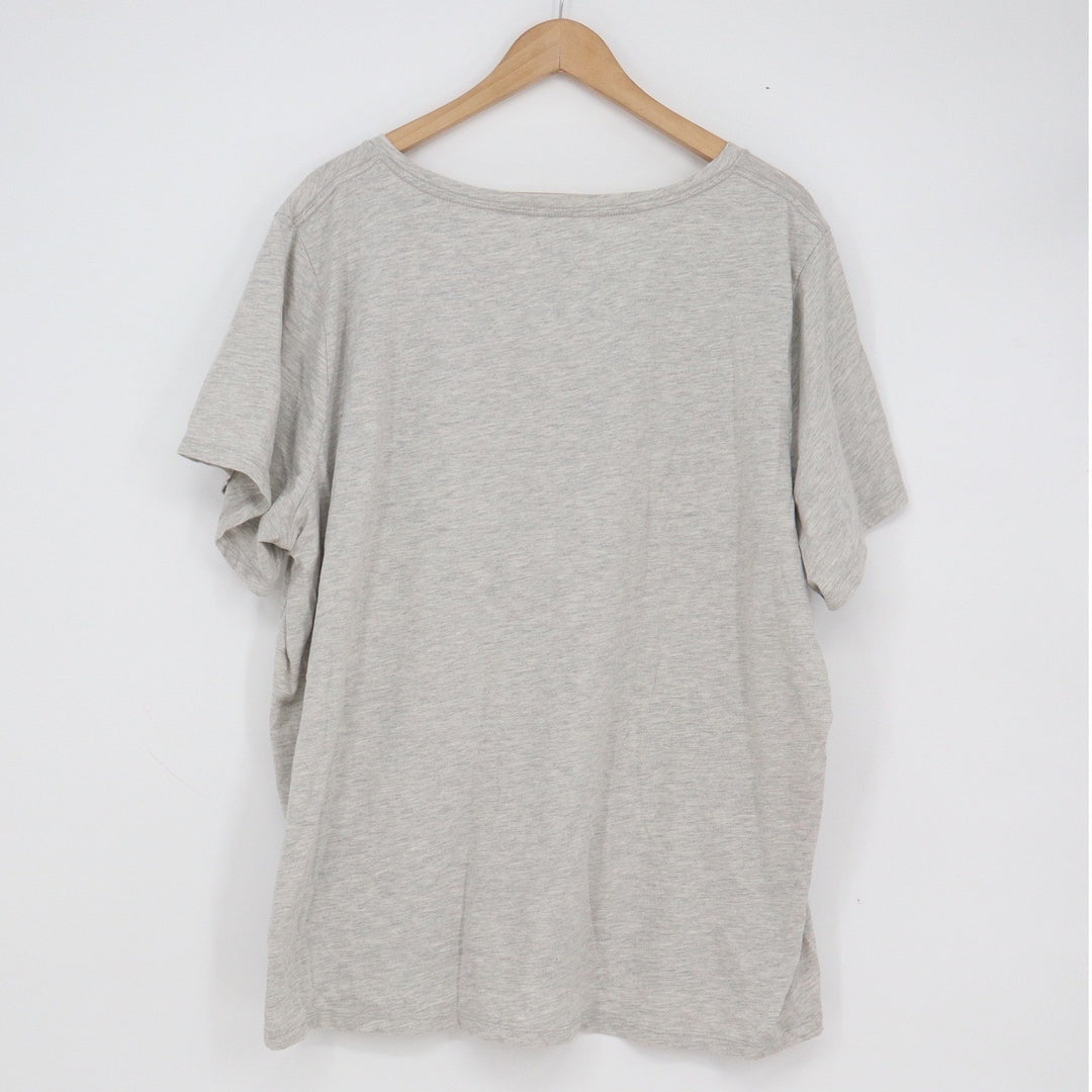 Fleurish Gray Let Yourself Blossom Floral Graphic Tee Shirt Plus Size 3X