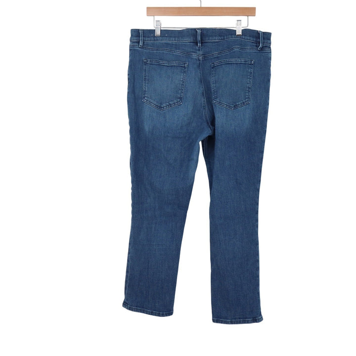 Ann Taylor Factory Womens Blue Straight Leg Jeans Size 16 Medium Wash
