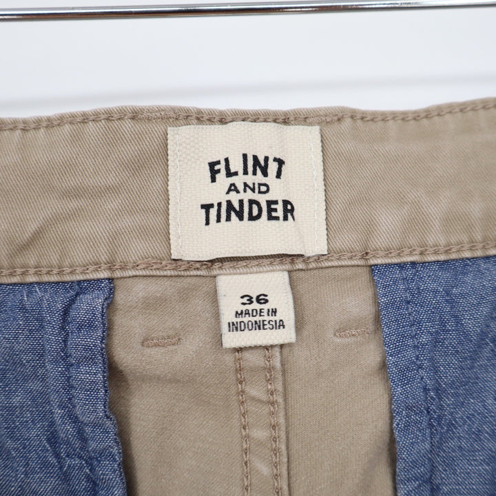 Flint and Tinder Shorts Mens 36 365 Short Khaki Stretch Chino Excellent