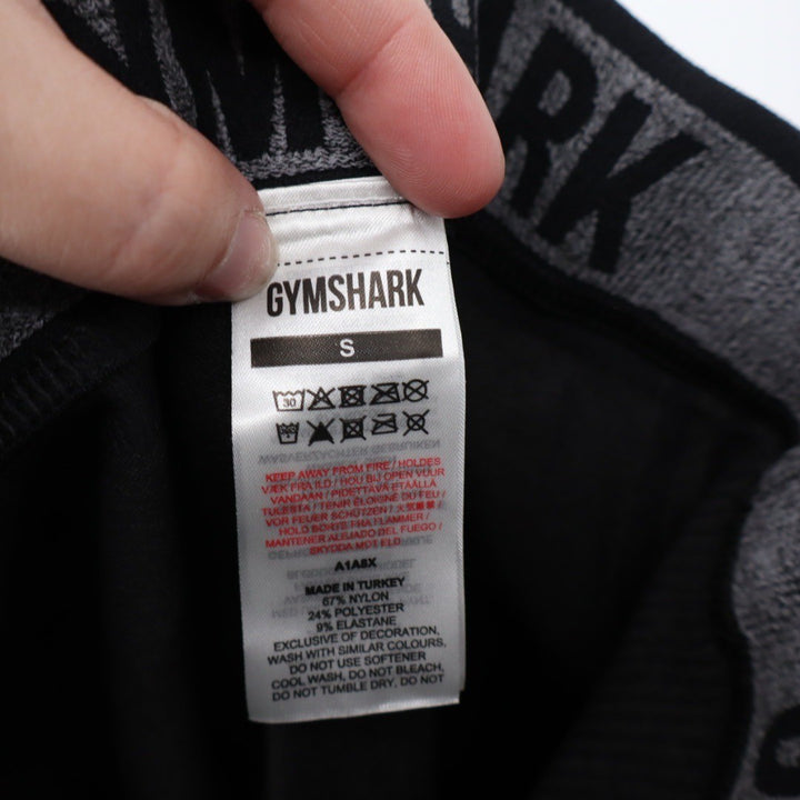Gymshark Black Ribbed Seamless Leggings Activewear Athleisure Size S
