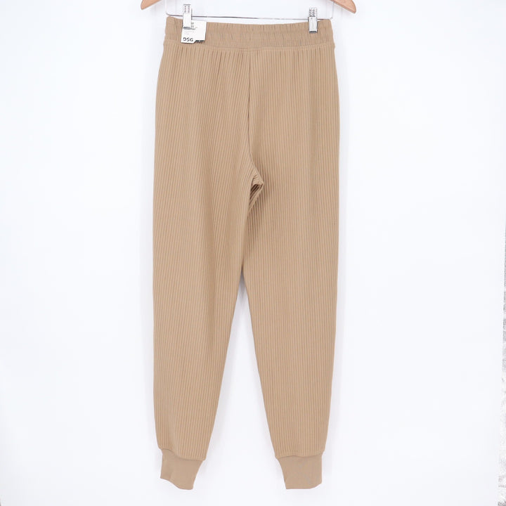 DSG So Soft Ottoman Jogger Womens XS Warm Stone Tan Ribbed Sweatpants