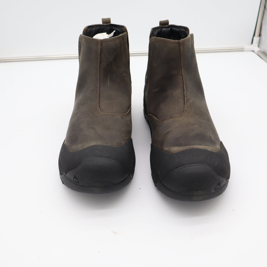 KEEN Anchorage III Waterproof Chelsea Boots Mens 13 Dark Earth Black