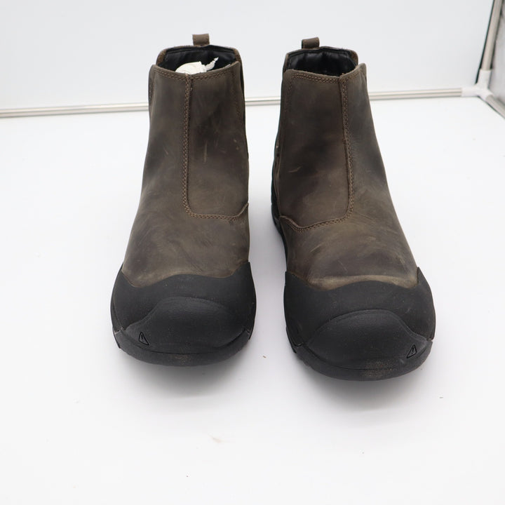 KEEN Anchorage III Waterproof Chelsea Boots Mens 13 Dark Earth Black
