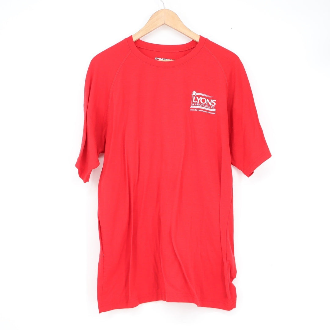 Sport-Tek Mens Red Lyons & Associates Graphic Performance T-Shirt Large