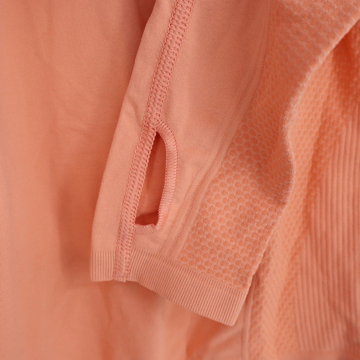 DSG Girls Movement Seamless Long Sleeve Tee Summer Peach Orange Size M 10-12