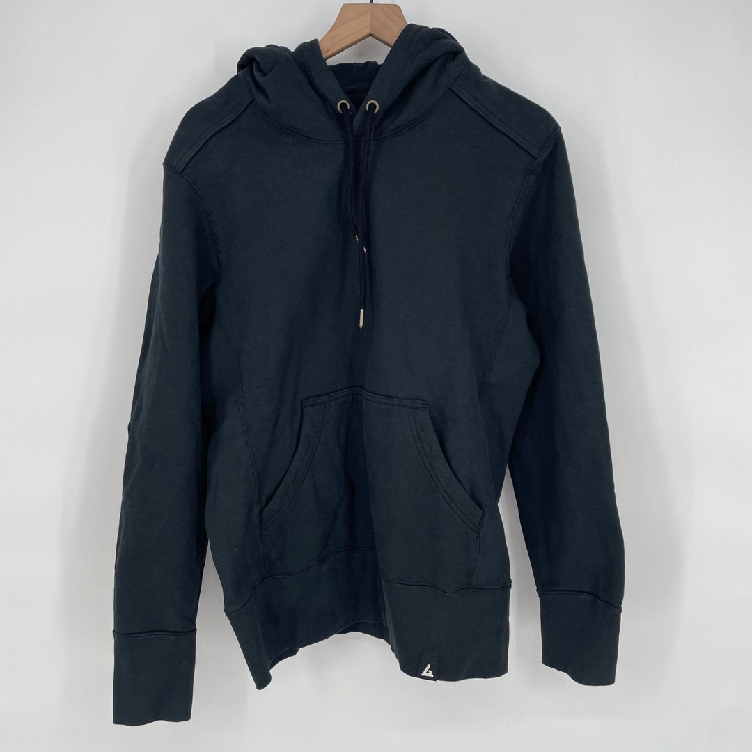 American Giant Black Cotton Hoodie Size S Made in USA Classic Pullover