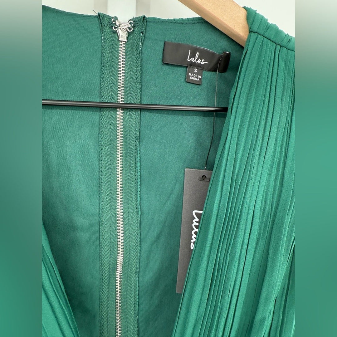 Lulus Vivid Imagination Forest Green Cutout Maxi Dress Size S