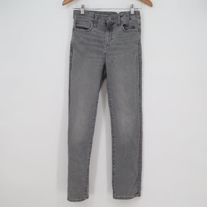 Old Navy Boys Slim Built-In Tough Stretch Gray Jeans Size 14 Adjustable Waist