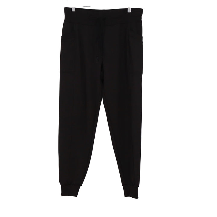 32 Degrees Heat Mens Black Tech Fleece Jogger Pants Size L Drawstring Activewear